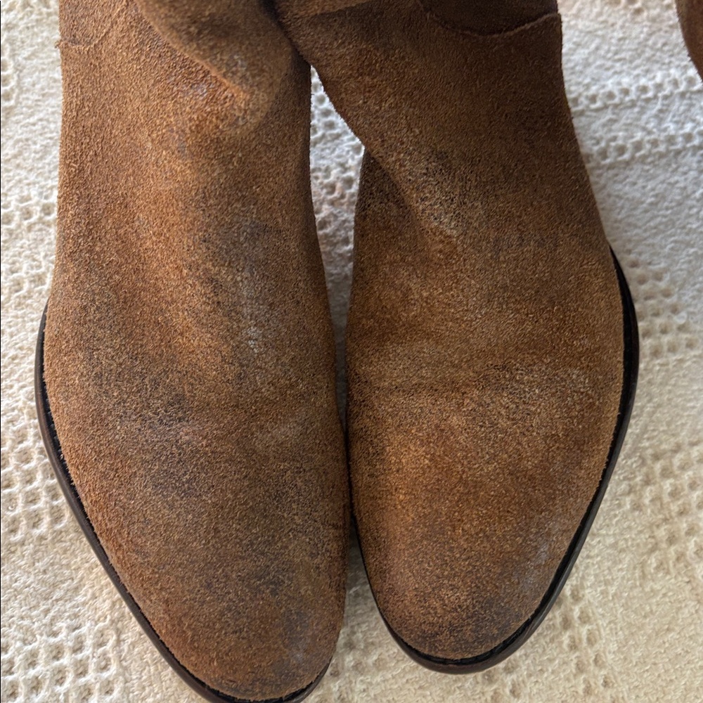 Diba True Sunset Sail Brown Leather Over the Knee Distressed Boots Size 8.5 - Picture 9 of 16